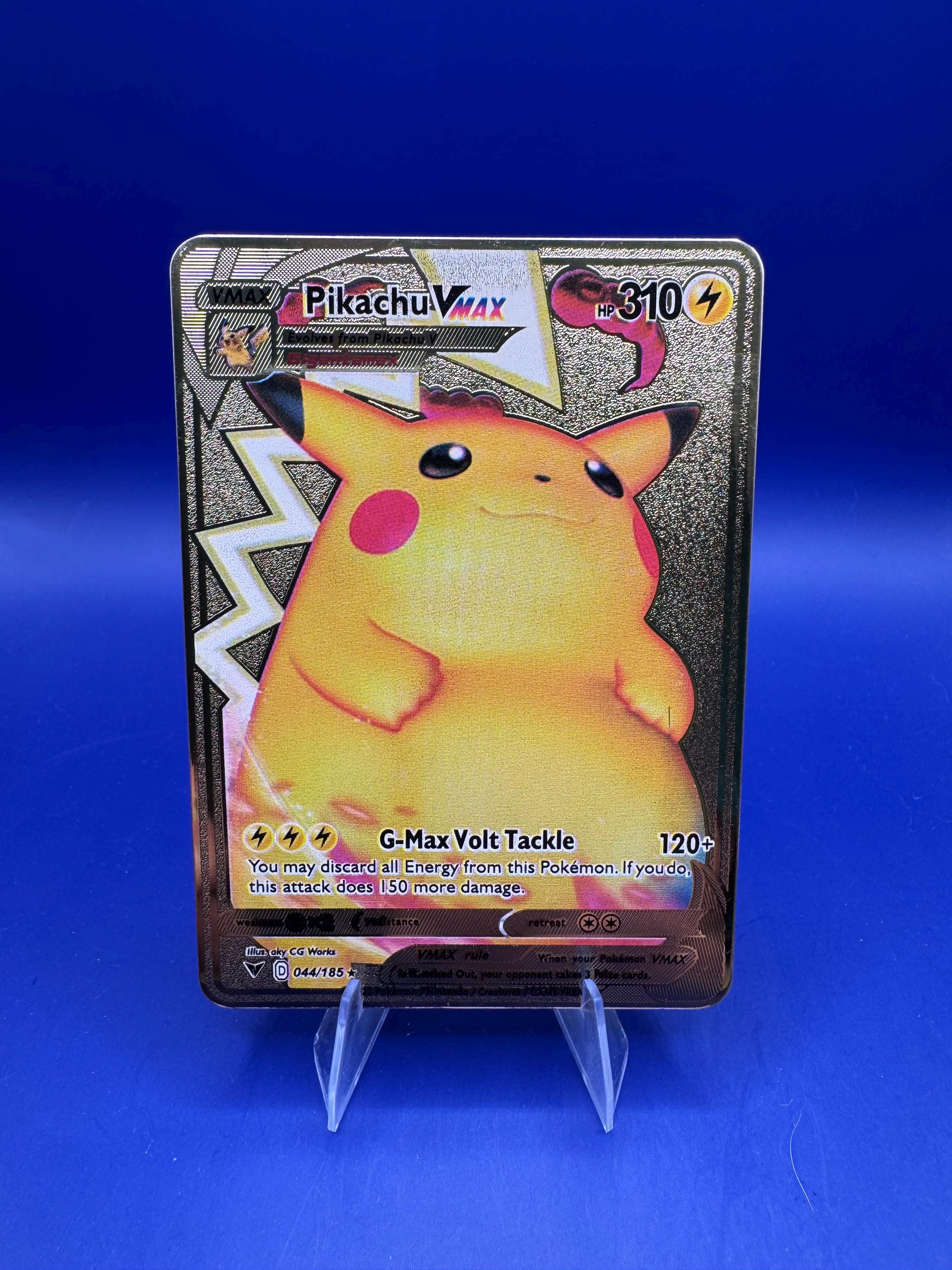 Gold Metal Pokemoncard - Etsy