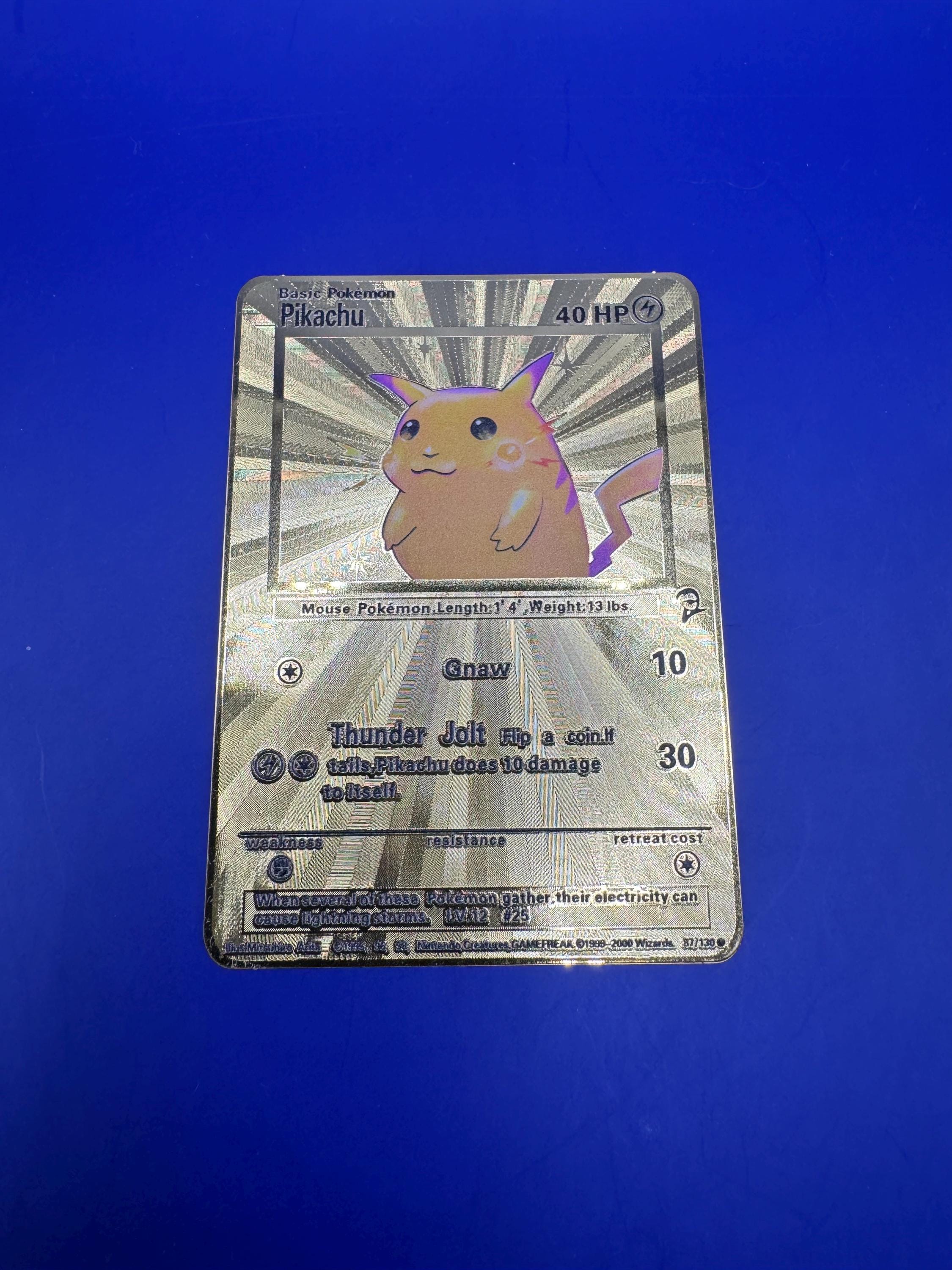 pikachu pokemon card 87/130 Pikachu Base Set 2 VG, 87/130 Pokemon Card main image 1