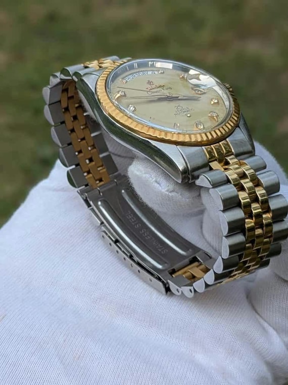 Genuine Titoni President Cosmoking 25jewels Rotomatic Champagne