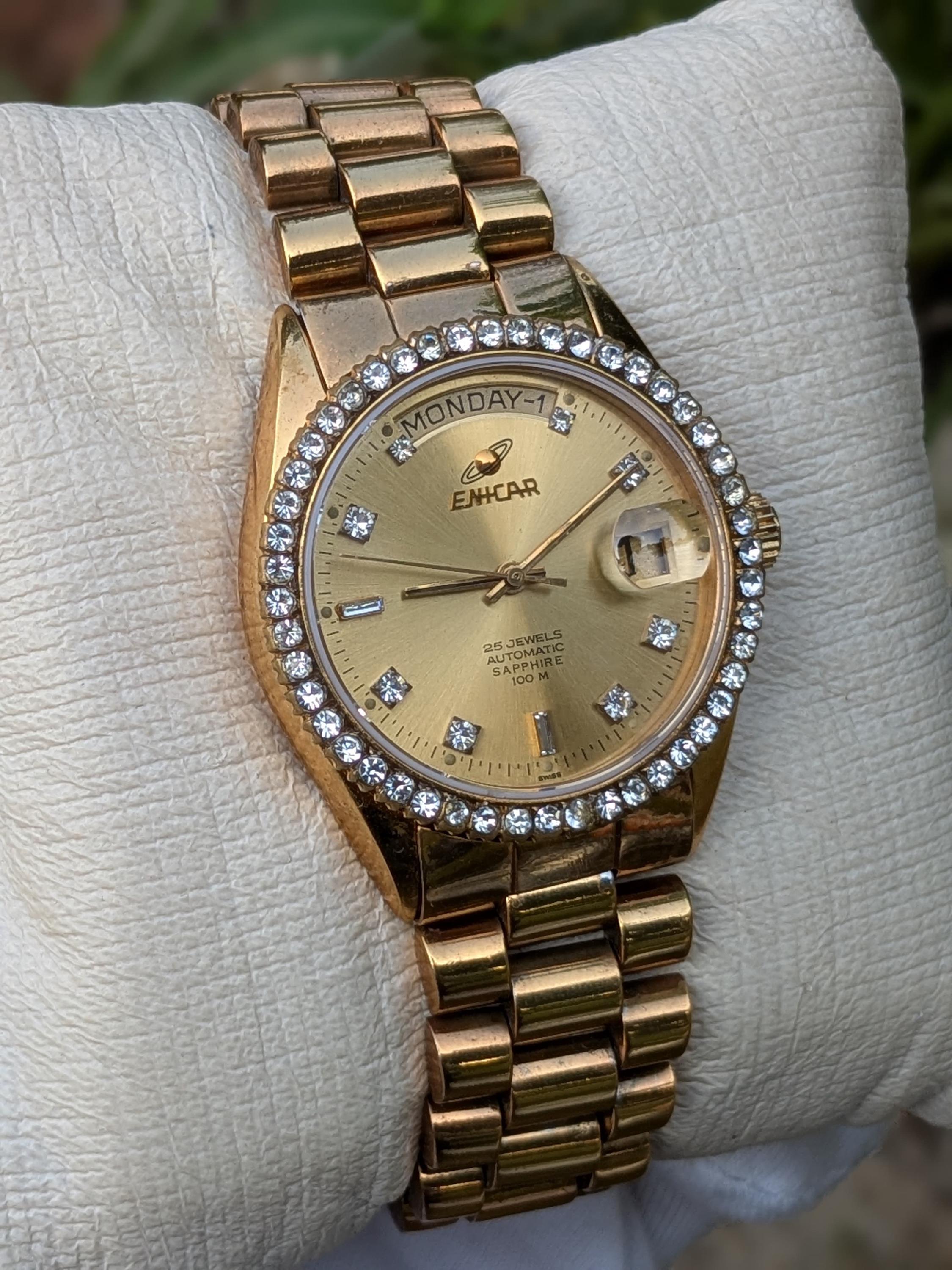 Vintage Enicar President Ultra Sonic 25jewels Automatic Wrist