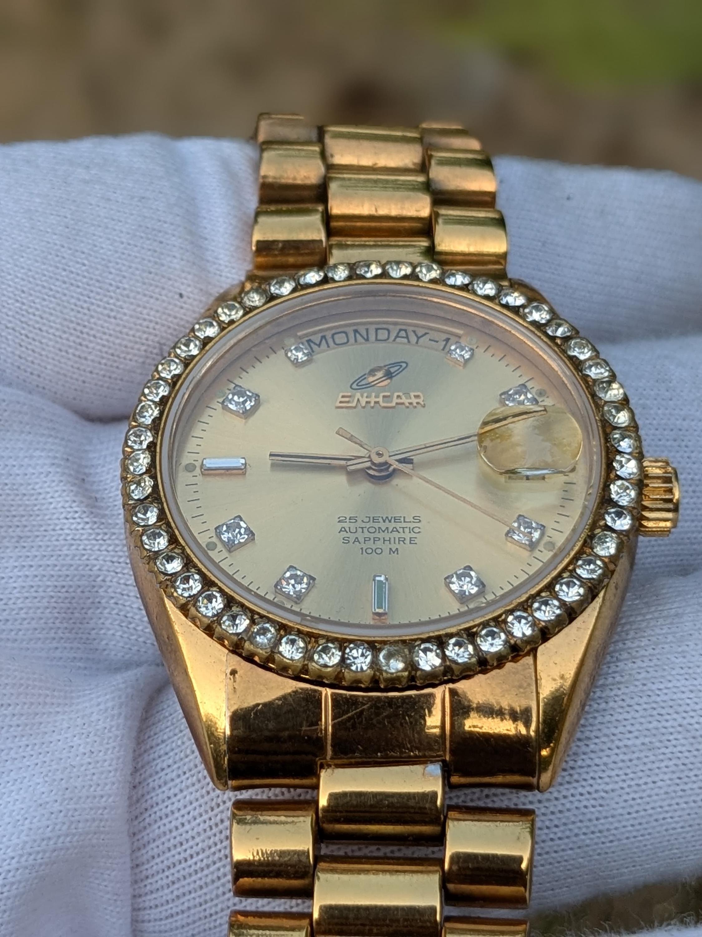 Vintage Enicar President Ultra Sonic 25jewels Automatic Wrist 