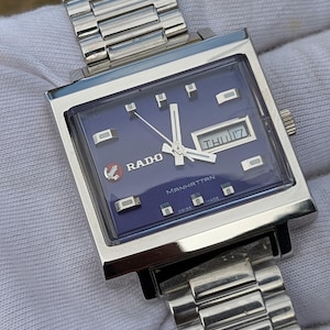 Vintage Rado Manhattan Automatic Day-date Men's Watch – Royal Blue