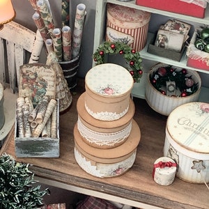 12th Scale Pretty Vintage Hatbox Set