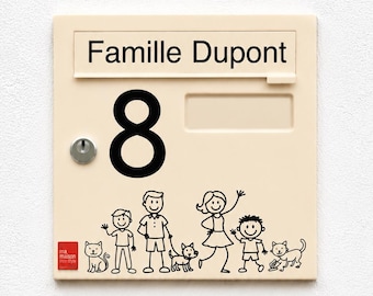 Personalized Family Sticker for Mailbox / Custom Family Name / Outdoor Home Decoration / Durable Vinyl Sticker