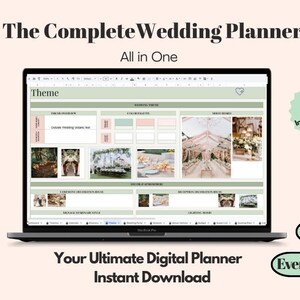 Wedding Planner - UK edition - 18 Tabs - Spreadsheet Budget Guest List Tracker Timeline Checklist Itinerary Seating (Excel/Google Sheets)