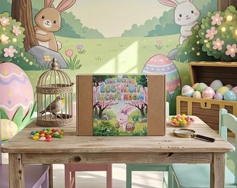 Easter Bunny Egg-hibit Escape Room Kit for Kids | Age 4 - 6