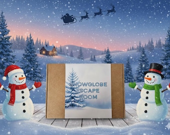 Christmas Snow Globe Escape Room Kit for Kids | Age 8+