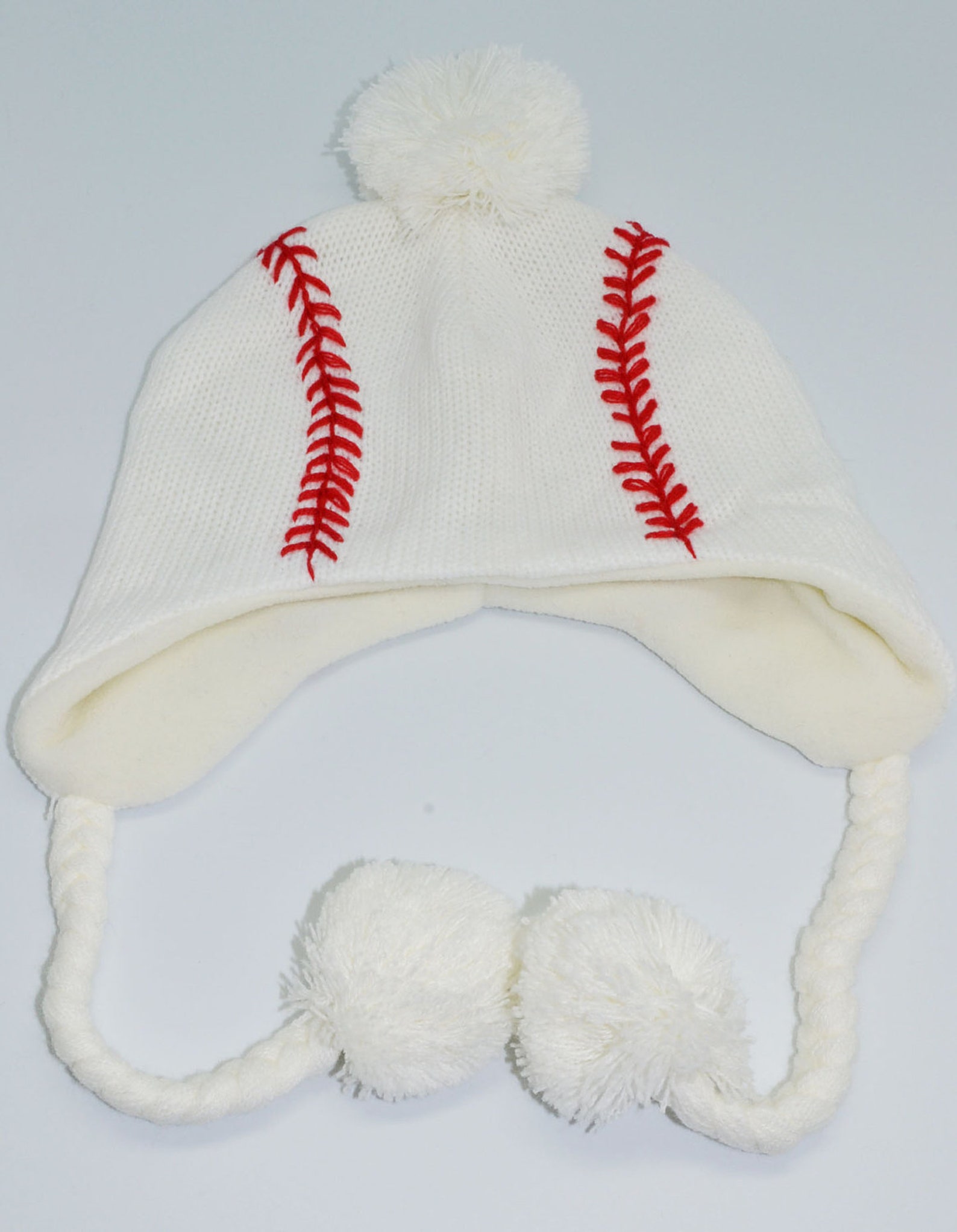 Baseball Knit Hat Etsy