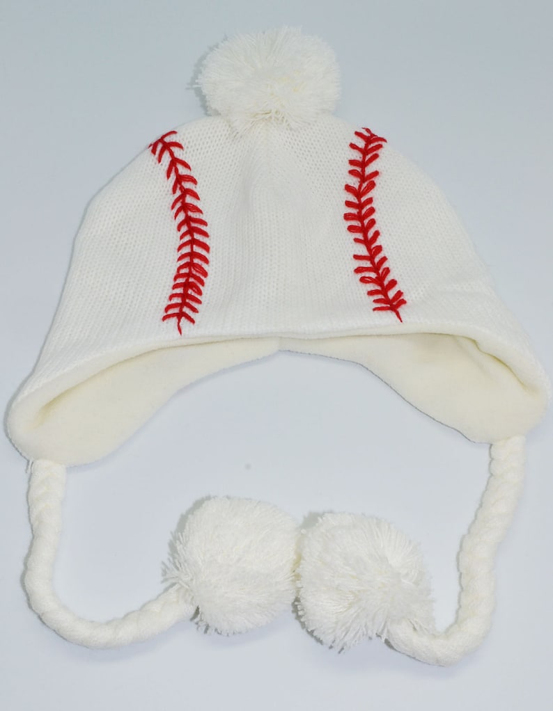 Baseball Knit Hat Etsy