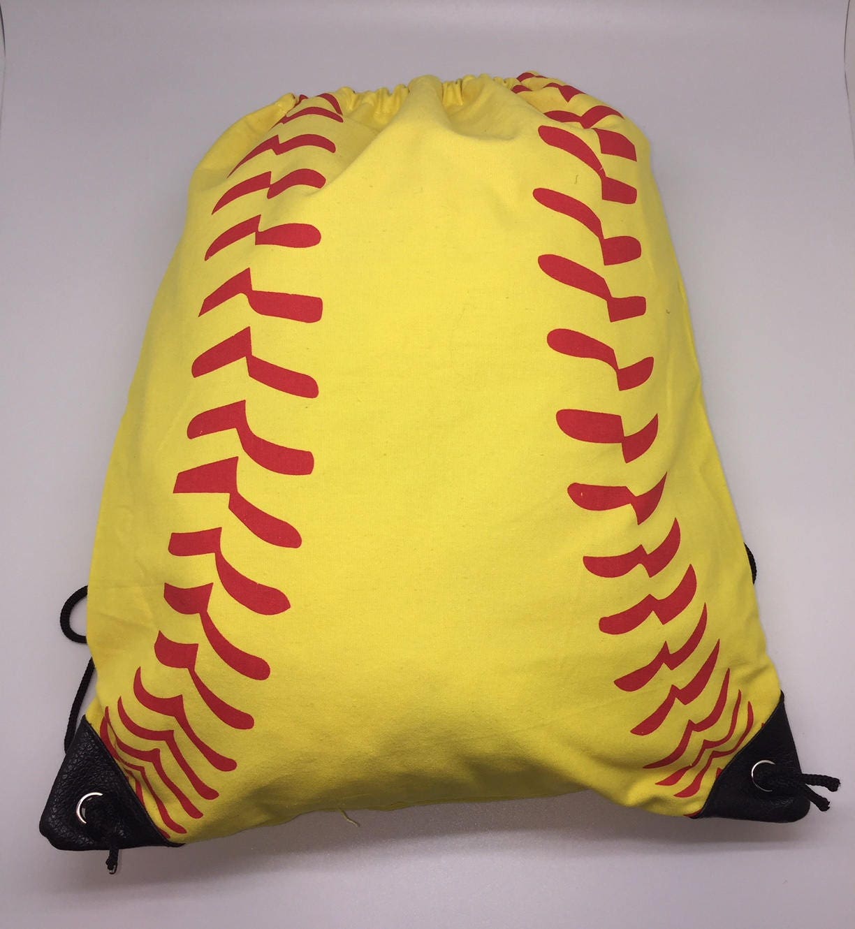Personalized Softball Drawstring Bag Etsy