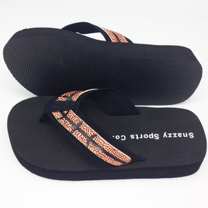 Leather Basketball Flip Flops