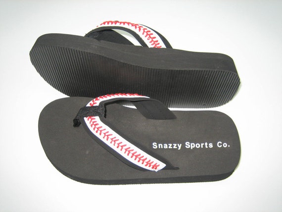 etsy baseball flip flops