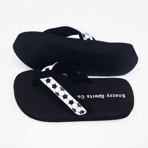 Leather Soccer Flip Flops