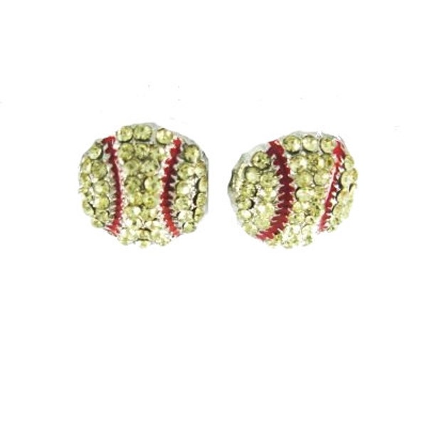 Softball Bling Earrings