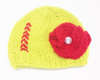 Softball Knit Hat (One size fits all)