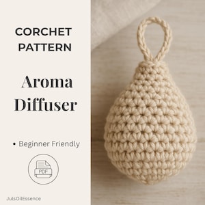 Crochet Car Diffuser Pattern PDF | Essential Oil Diffuser Crochet | Beginner Crochet Pattern | PDF Download | Häkelanleitung