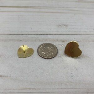 Gold Heart Thumb Tacks. Push Pins. Gold Hearts. Heart Push Pins. Memo Board. Office Accessories. Heart Tacks. Dorm Room Decor. image 5