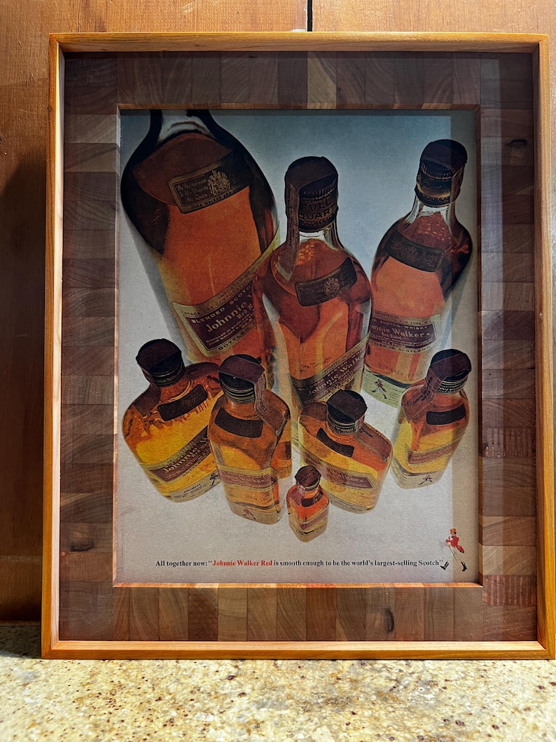1960s Johnnie Walker Red Label Scotch Whiskey Life Magazine Ad bild 1
