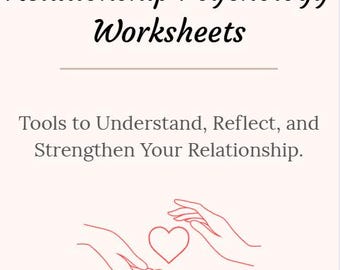 Beziehungspsychologie Arbeitsbuch | Paartherapie Arbeitsblätter | Anhangsstile | Kommunikation & emotionale Bedürfnisse | Digitaler Download
