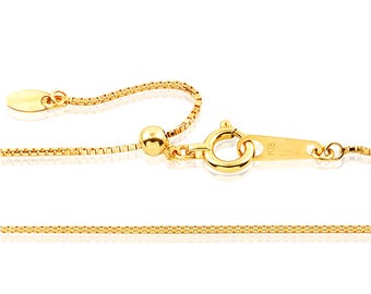 K18 Venetian Chain Slide Pin 0.7mm 45cm/japan Seller - Etsy