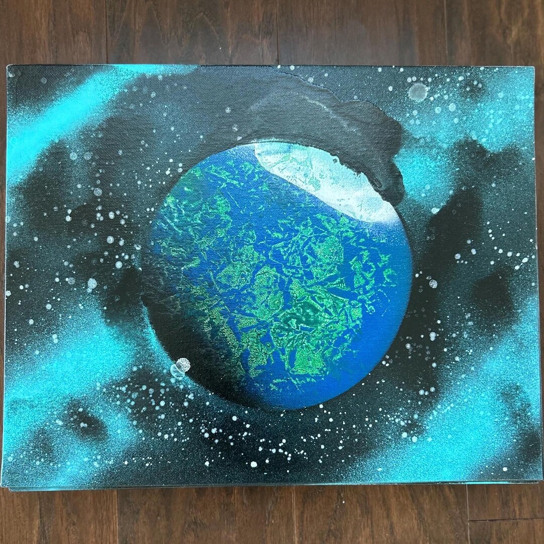 Spray Paint Artwork by Toby – One-of-a-kind Canvas - Etsy