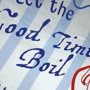 Personalized Crawfish Boil Silk Banner, Let The Good Times Boil Party Decor, Louisiana Crawfish Boil Family Party Backdrop image 9