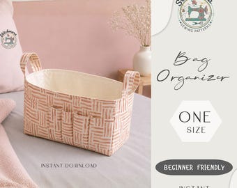 Organizzatore multi-tasche per cartamodelli di cucito / Contenitore portaoggetti / Organizzatore per borse fai da te / PDF adatto ai principianti / A4/A0/formato US letter