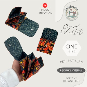 Accordion Wallet Sewing Pattern | Beginner Friendly Card Holder (PDF)