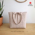 Quilted Tote Bag Sewing Pattern PDF | Beginner Friendly PDF Template (A4/A0/letter)
