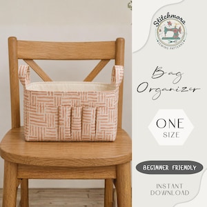 Organizer Sewing Pattern PDF | Fabric Organizer | Beginner sewing Cosmetic Caddy (Digital Download) image 4