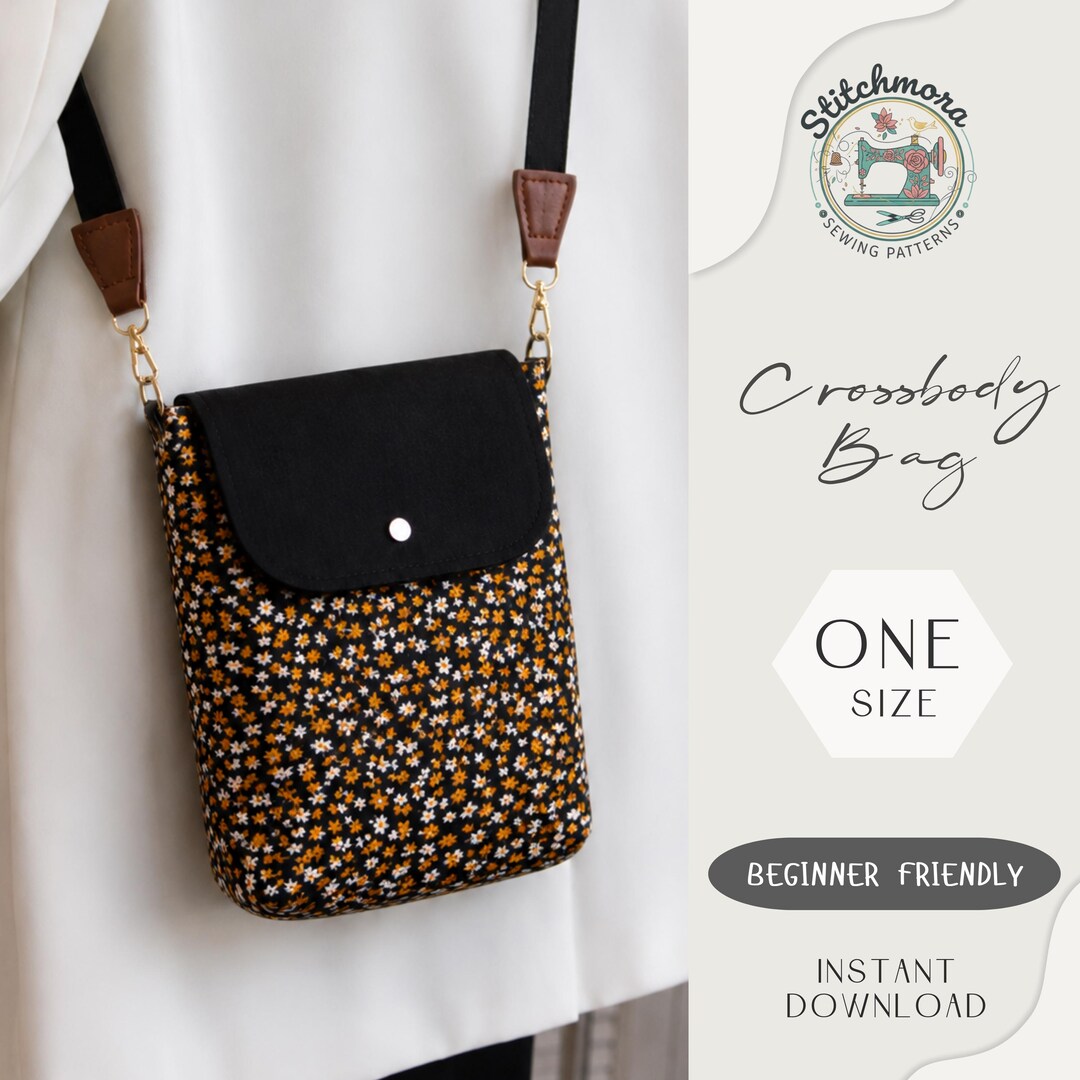 Crossbody Bag Sewing Pattern PDF | Shoulder Bag | Beginner Friendly PDF ...