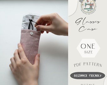 Patrón de costura para estuche de gafas (PDF) / Estuche para gafas para principiantes