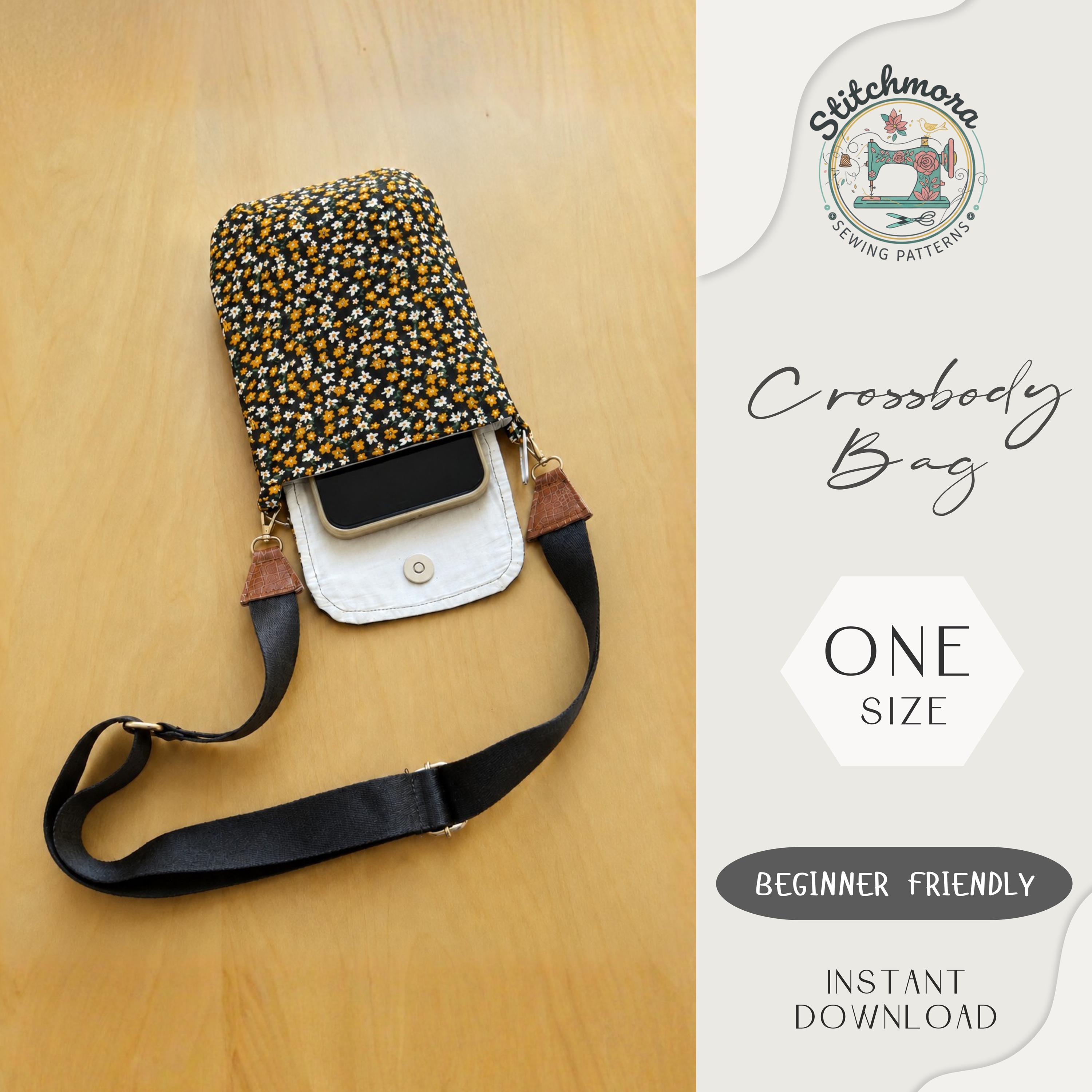 Crossbody Bag Sewing Pattern PDF | Shoulder Bag | Beginner Friendly PDF ...