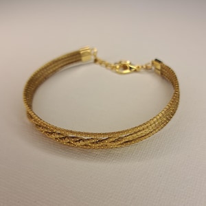 Capim Dourado Bracelet (Vegetable Gold) - Boho Chic Gold Jewelry from Brazil - Natural Handmade Bracelet - Spring Gift Idea for Women