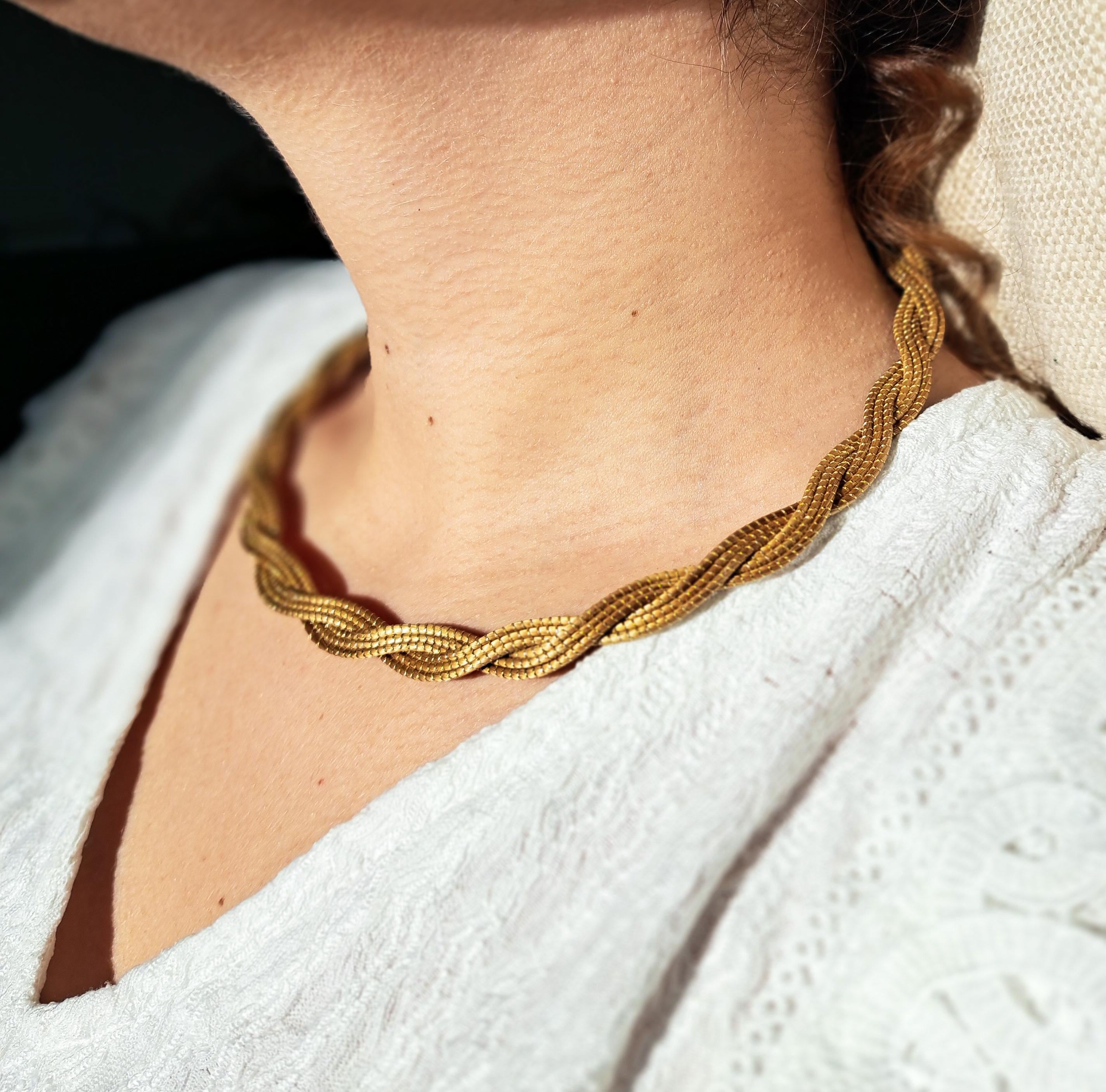 Collier à pendentif aigue-marine brute avec fil, pierre semi-précieuse - France