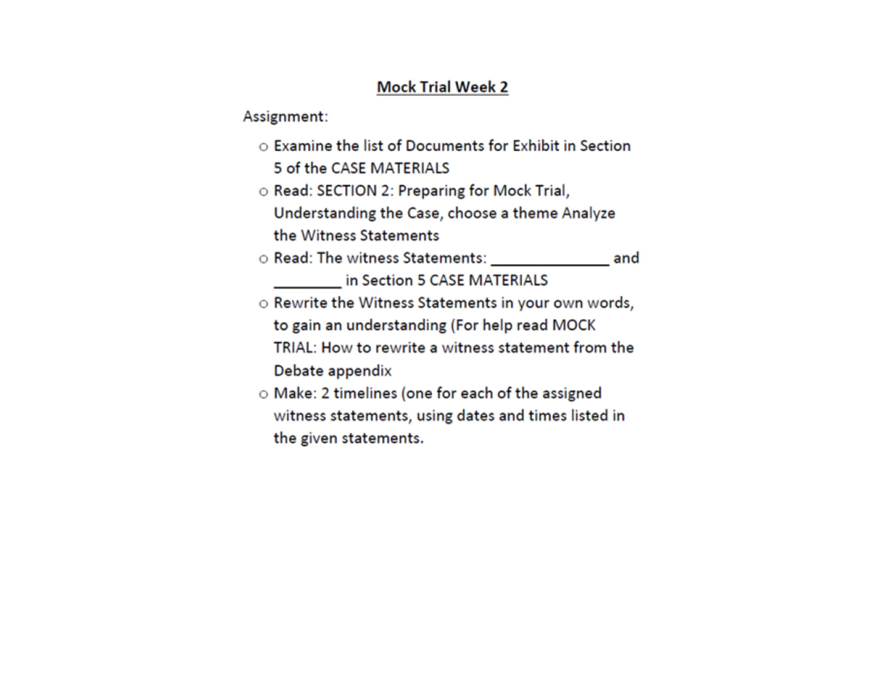 Mock Trial Student Notebook Challenge B - Etsy