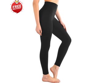 High Waisted Leggings Women, Non See-Through Yoga Pants, Soft 4-Way Stretch Gym Workout
