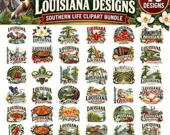 Louisiana Svg Bundle, Louisiana State Png, Crawfish Clipart, Cajun Svg, Bayou Png, Louisiana Home Svg, Gumbo Kitchen Png, Pelican State Svg