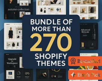 Shopify Template Bundle, Premium Shopify Themes All in one Shopify Theme Pack, Shopify Template Pack, Store Templates new bundle