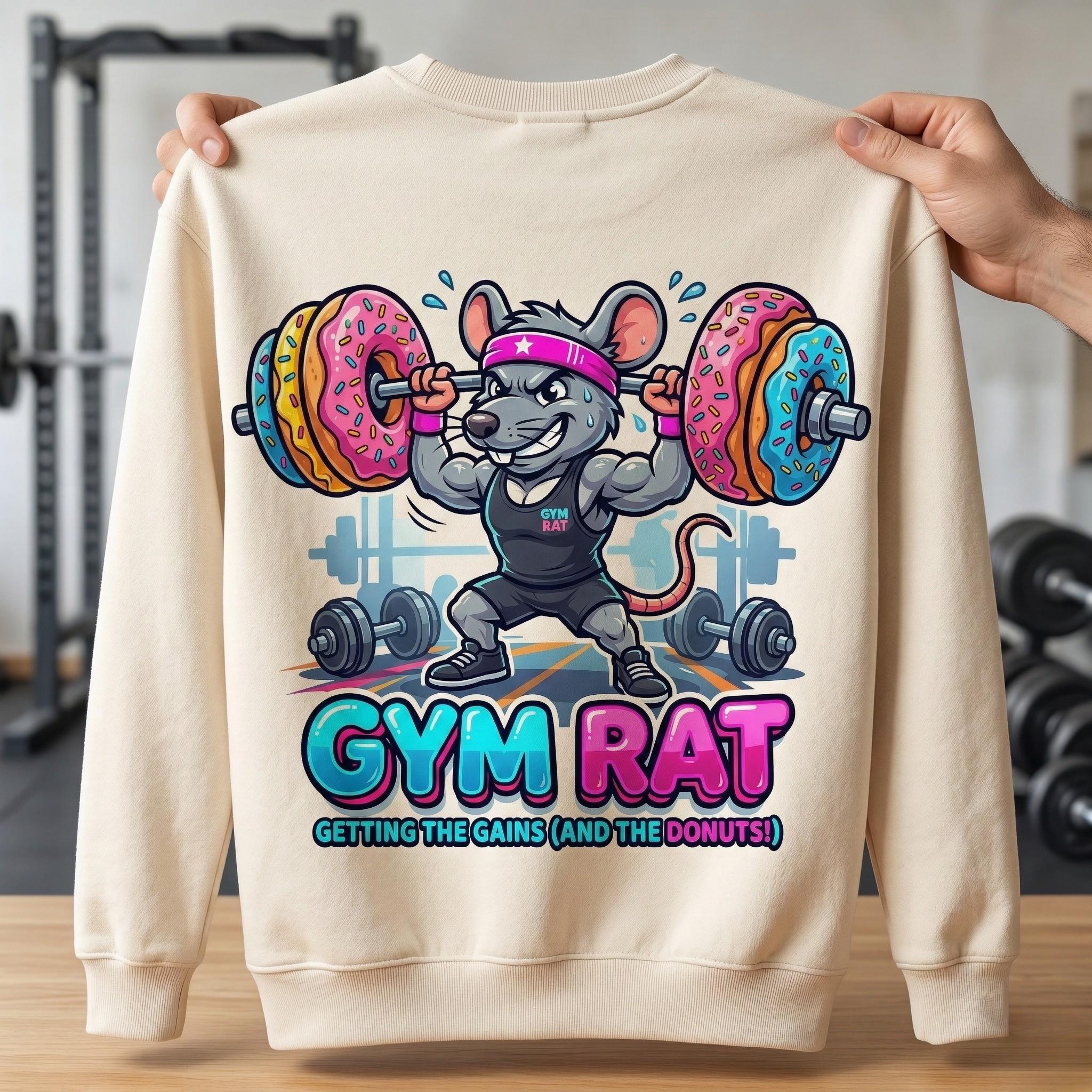 Gym Rat Png Clipart Bundle Muscular Fitness Mouse Vector Art Retro ...