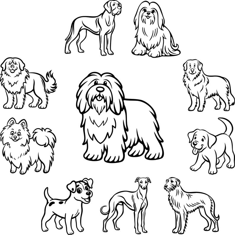 Dog Puppy SVG Bundle | 60 Cute Dogs Png and Eps | Puppies Dog Clipart ...