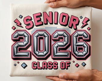 Senior 2026 Png, Clase de 2026 Png, Senior Y2K Png, Disco Senior Png, Senior audaz Png, Graduación con rayo Png, Senior rosa Png, Regalo de graduación