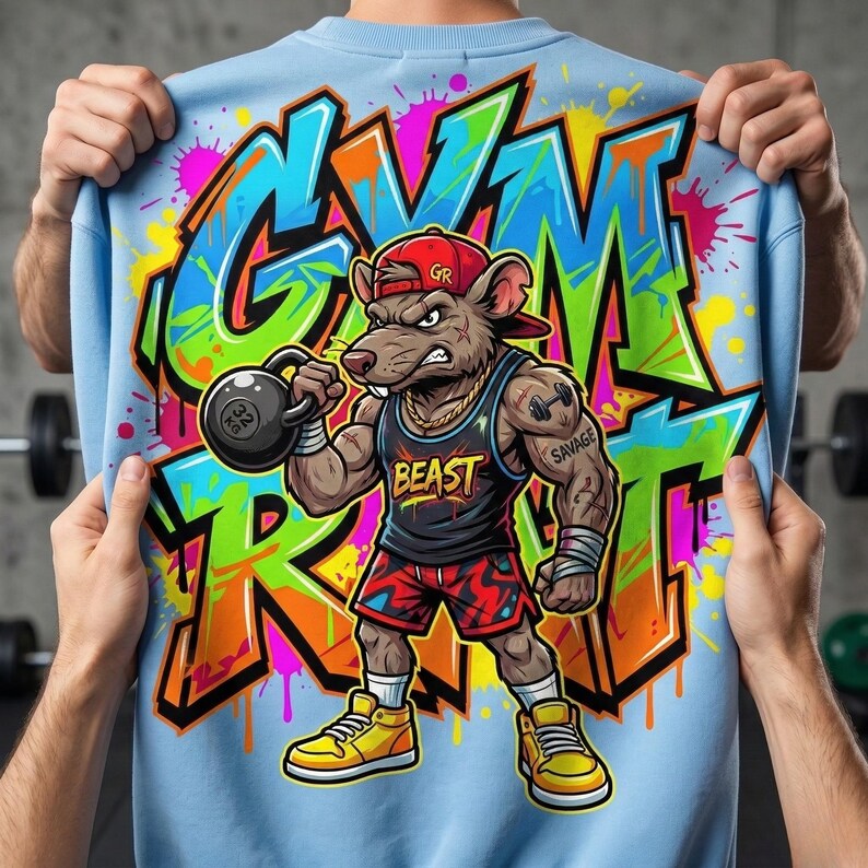 Gym Rat Png Clipart Muscular Mouse Vector Art Fitness Workout Graphics ...