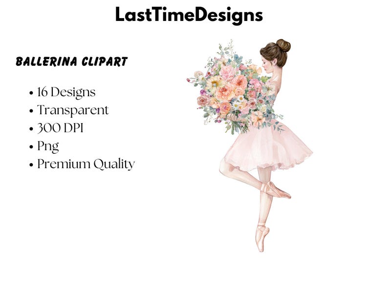 Ballet Dancer PNG Clipart | Watercolor Ballerina Illustrations | Tutu ...