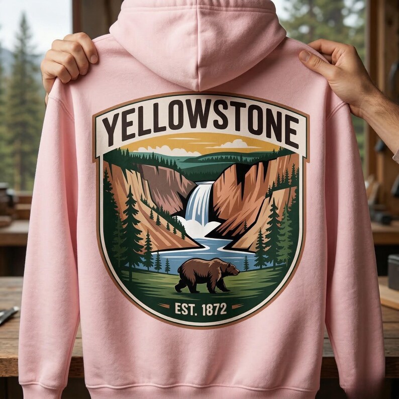 Yellowstone National Park Png Vintage Bison Graphic Roosevelt Arch ...