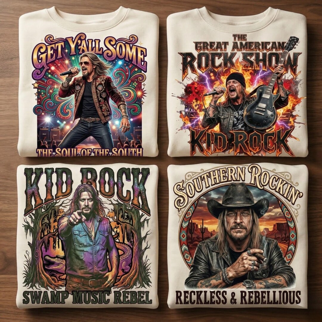 Loi Rocks Kid Rock Png Southern Rock Shirt Musique country hors-la-loi Swamp ...