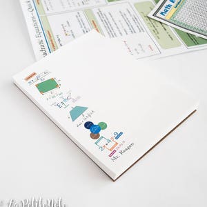 Math Genius Notepad/ Math Teacher Notepad