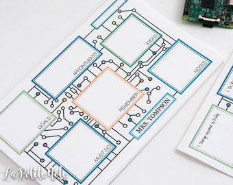 Engineer Weekly Planner Personalized Notepad