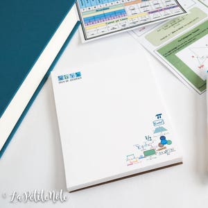 Math Personalized Notepad (CORNER)/ Physics Notepad/ Nerdy Notepad/ Geek Notepad