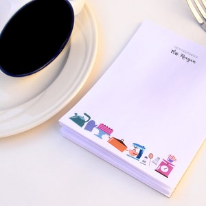 Chef Personalized Notepad (HORIZONTAL)/ Cook Notepad/ Mother Notepad